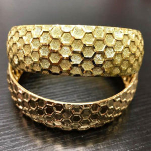 Gold Bangles and Rings made by Rolling Gold Machine