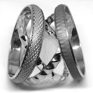 Gold Bangles and Rings made by Rolling Gold Machine