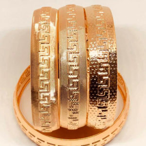 Gold Bangles and Rings made by Rolling Gold Machine